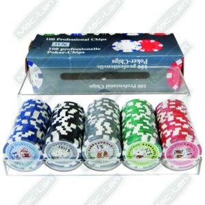 Kit Com 100 Fichas Numeradas