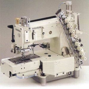 Máquina de Costura Industrial KANSAI SPECIAL FX4412P-UTC 12 Agulhas Cilíndrica Pneumática Ponto Corrente com Motor Servo