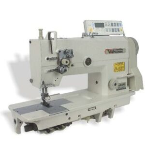 Máquina de Costura Pespontadeira 2 Agulhas Eletrônica Barra Fixa Servo Motor W-2242-7S Westman