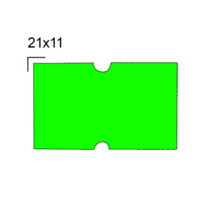 Rolo de Etiqueta para Etiquetadora com 10 Rolos 21x12 mm M-14 Verde