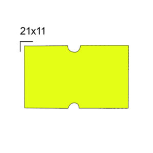 Rolo de Etiqueta para Etiquetadora com 10 Rolos 21x12 mm M-14 Amarela