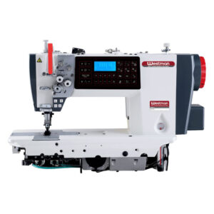 Máquina de Costura Pespontadeira Barra Alternada Eletrônica de Ponto Fixo com Motor de Passo Duplo e Painel Digital W-828MP-4/B - Westman