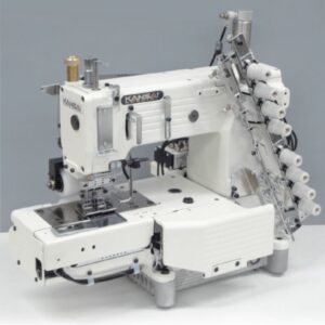 Máquina de Costura Industrial KANSAI SPECIAL FX4404P-UTC 4 Agulhas Cilíndrica Pneumática Ponto Corrente com Motor Servo