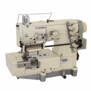 Máquina de Costura Galoneira Tipo BT com Refilador de Tecido, Sistema de Alimentação de Elástico Frontal ZEROMAX KANSAI SPECIAL WX-8803EMK  3 Agulhas com Trançador Superior e Inferior