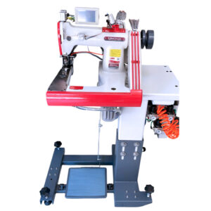 Máquina De Costura Industrial Fechadeira De Braço 3 Agulhas Eletronica Com Puller W-2298-Z HDC/E