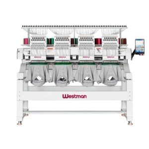 Máquina Bordadeira Cilíndrica Automática com 4 Cabeças 12 Agulhas WM-1204-55 - Westman